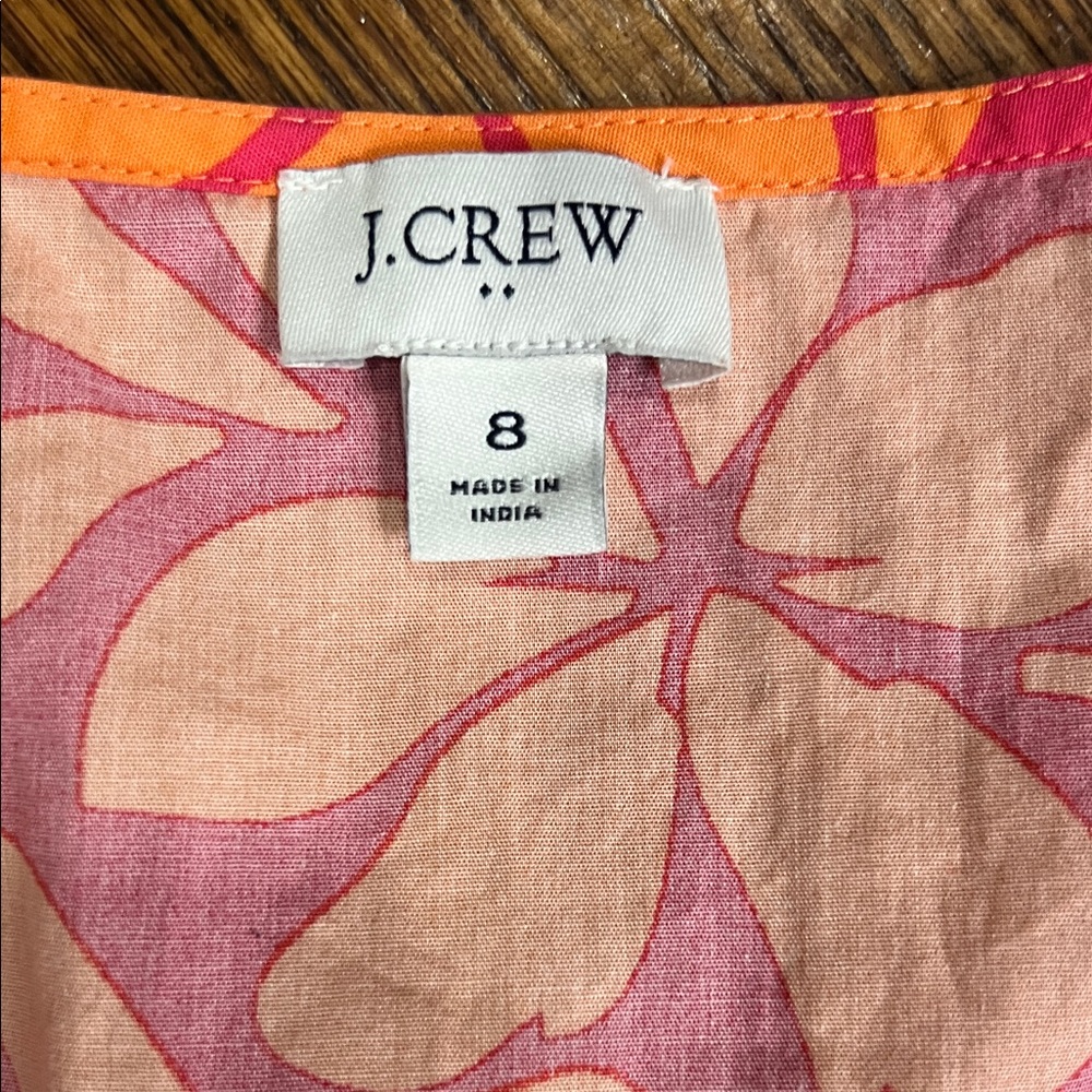 J. Crew Pink and Orange Floral Top - Picture 3 of 7